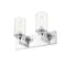 Z-Lite Savannah 2 Light Vanity, Chrome & Clear 462-2V-CH - alternate 3
